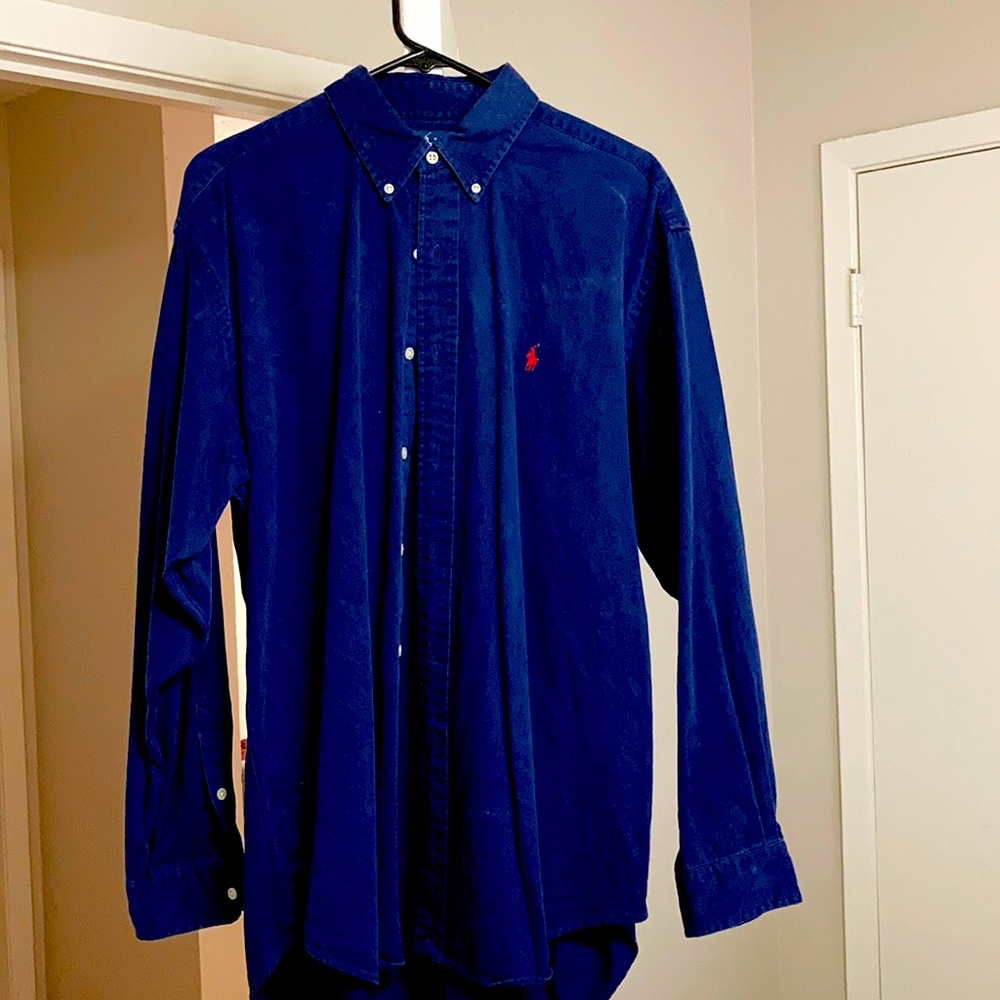 Ralph Lauren Blake Blue Cotton Large Shirt